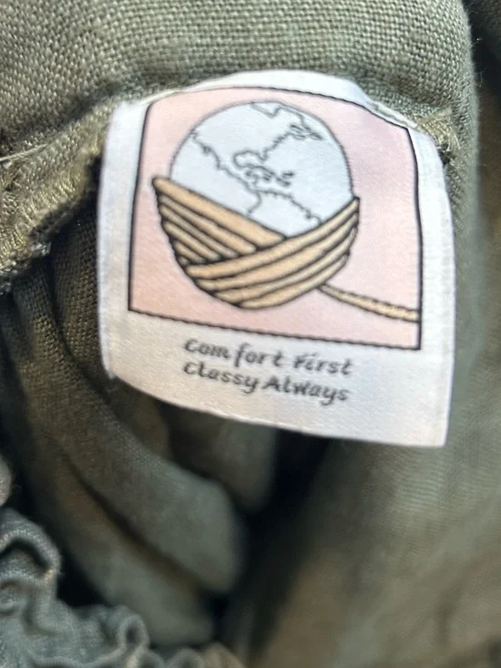 Linennaive HANNAH 38 | GIRDLE LINEN SKIRT Green - Picture 10 of 12